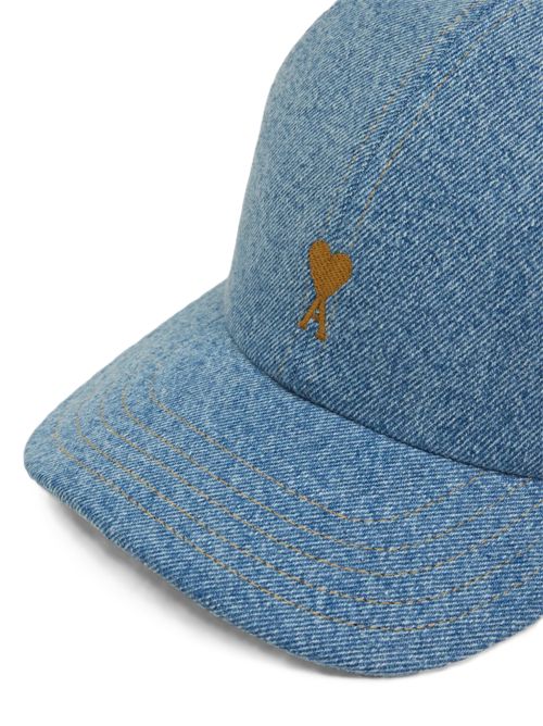 Baseballcap in denim Ami Paris | UCP264.DE0046480 USED BLUE